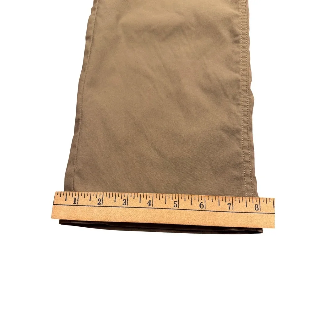 Prana Mens Slim Fit Pants Tan Khaki 5-Pocket Outdoor‎ Casual Size 35